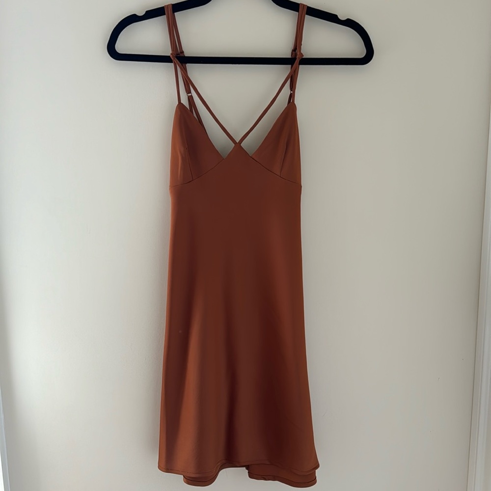 urban outfitters satin cutout mini dress